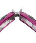 Pink 14-In-1 Aluminum Multi-Tool with Stainless Steel Tools for DIY, camping, and everyday carry, shown open with pliers
