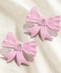 Pink Bow Cabinet Knobs Set 12 Pieces Zinc Alloy Single Hole Drawer Knobs For Cabinets and Dresser Pulls