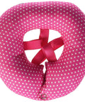 Pink Dot Size 10-13 Based On Neck Size Dog Bumper Made In USA 100 Percent Cotton Stuffed Safety Fence Collar