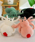 Super Soft Pink Spider Plush Toy For Kids And Adults Huggable Stuffed Animal with green, black, and white variants
