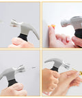 Pink 8 Oz Claw Hammer For Picture Hanging And Drywall Anchors With Shock Absorbing Non Slip Handle Lightweight