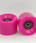 Pink 60mm skateboard wheels with bearings set of 4 92a hardness ideal for street and park durable wheels with great grip and smooth roll