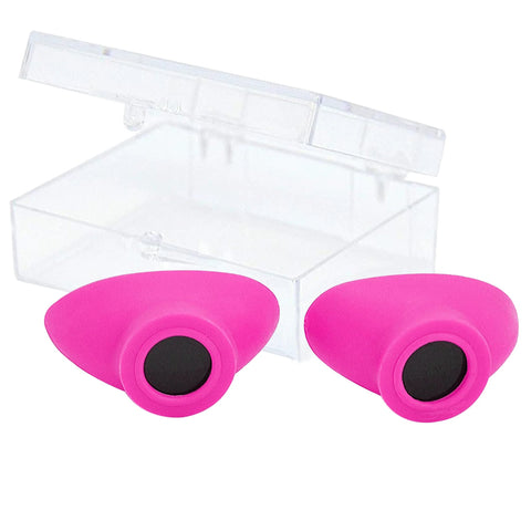 Slim UV Eye Shields For Tanning Beds And Red Light Therapy FDA Compliant Pink on clear case