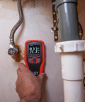 Pinless Moisture Meter for Non-Destructive Moisture Detection in Drywall, Wood, and Masonry; Detects up to 3/4-Inch Below Surface used on pipe