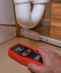 Using Pinless Moisture Meter for Non-Destructive Moisture Detection in Drywall, Wood, and Masonry; Detects up to 3/4-Inch Below Surface.