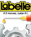 2-Pack Power Tool Lubricants With Pinpoint Applicator Oil And Grease, Labelle branding, yellow applicator, gears image, USDA H1 food grade