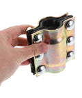 Heavy Duty Pipe Clamp Leak Sealer Go To For PE PPR Steel And Iron Pipes Emergency Plumbing Repair Kit in hand showing front view