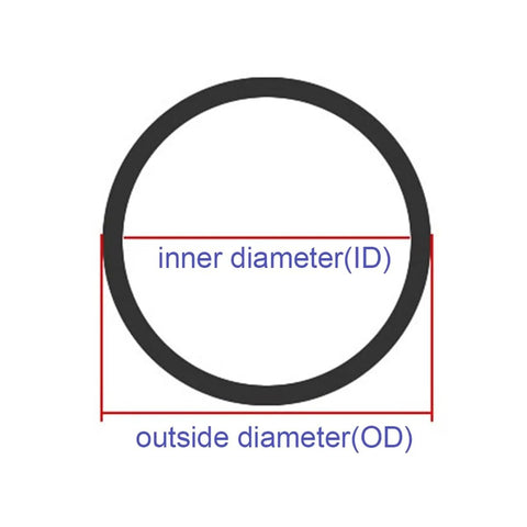Diagram showing 304 Stainless Steel Pipe 6.5 Mm Outer Diameter 5.5 Mm Inner Diameter Length 200 Mm Weldable Corrosion Resistant Tube dimensions