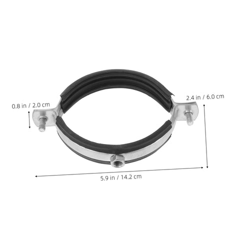 Three Piece Pipe Fitting Movable Bracket Clamp Kit with dimensions for Water Pipes Wall And Ceiling Mount Emergency Repair