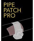 Diagram of Pipe Leak Repair Kit With 6 Patches And Stainless Steel Clamps, No Water Shut Off Needed, showing patch application on pipe.