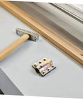 Heavy Duty Plumbing Leak Repair Clamp For Water Pipes, Quick Install Pipe Clamp Tool shown on table with handle and installation tool