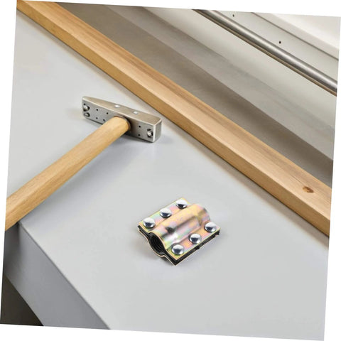 Heavy Duty Plumbing Leak Repair Clamp For Water Pipes, Quick Install Pipe Clamp Tool shown on table with handle and installation tool