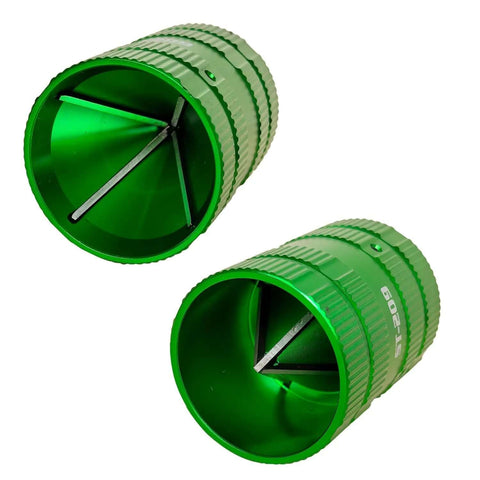 Pro Grade Professional Pipe Reamer And Deburring Tool Dual Sided Chamfer For Quarter Inch To One And Five Eighths Inch Pipes Works On Copper PVC PPR Brass Aluminum And Metal A Must Have Plumbing And HVAC Essential Tool.