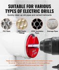 PVC Pipe Reamer Kit Drill Ready 4 Piece Set Aluminum Alloy With Size Options 1.5 Inch 2 Inch 3 Inch 4 Inch Fits PVC ABS CPVC Fittings Cleans Pipe Ends For Water Supply Drain And Vent Lines used on pipe