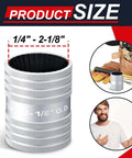 Pro Grade Pipe Reamer Tool For 1/4 To 2 1/8 Inch Tubing With Dual Inner Outer Reamers And 30 Cutting Edges Deburring Chamfer