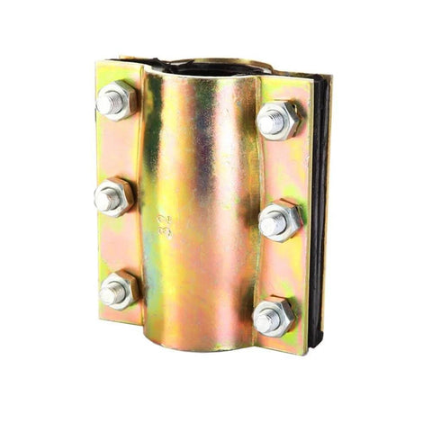 Heavy Duty Pipe Repair Clamp For DN20 3/4 Inch Emergency Leakproof Connector With Rubber Gaskets And Steel Bolts, Bronze Finish