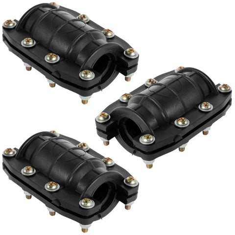 Three Piece Pipe Repair Clamp Kit For Leaks And Burst Water Pipes No Fuss Anti Impact Emergency Fix Clamp Set Durable Reusable