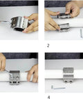 Heavy Duty Pipe Repair Clamp Kit For Plastic And Metal Pipes 60-65mm (2.5 Inch), Leak Sealer in use on pipe.