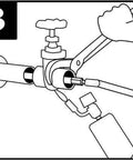 Water Stopper Pipe Repair Kit With Three Tools For 1/2 Inch 3/4 Inch And 1 Inch Pipes Up To 65 PSI Heavy Duty Plumbing Plugs For Quick Copper And PVC Line Repairs Solder Without Draining illustration of tool use on pipes.