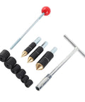 Pipe Water Stopper Tool Kit For Burst Pipes with stainless steel leak repair needle, rubber rings, and ergonomic wrench.