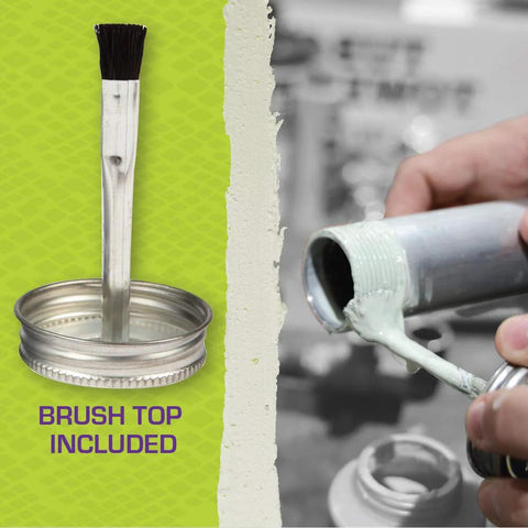 Ultra Thick Soft Set Pipe Thread Sealant For All Piping Types With 16 Oz Bottle And Brush Cap application on pipe