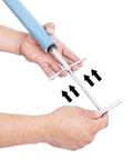 Hands demonstrating usage of Emergency Pipe Water Stopper Kit With Hot Melt Seal Needle And Stop Pin For Quick Plumbing Leak Repair Durable Tool For Pros And DIY Home Plumbers For Pro Installations