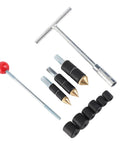 Pipe Water Stopper Tool Kit For Burst Pipes, stainless steel leak repair needle, ergonomic wrench grip, rubber rings, and tools