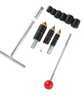Pipe Water Stopper Tool Kit For Burst Pipes, Stainless Steel Leak Repair Needle For Home Plumbing displayed with components.