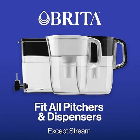 Elite Water Filter Replacements For Pitchers And Dispensers, NSF Certified To Remove 99 Percent Lead, 2 Count, Blue, fits pitchers except Stream