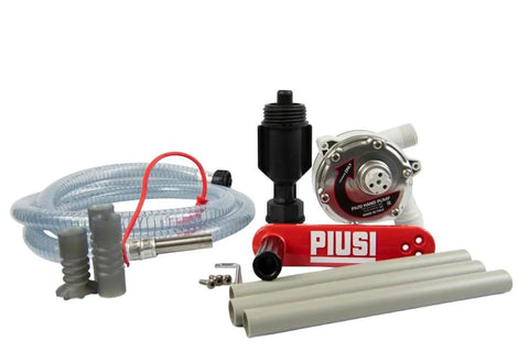 ArmorBlue Piusi Rotary Drum Pump for Diesel Exhaust Fluid (DEF) | 10 Gallons per 100 rotations | No Power Required | Integrated Check Valve | DEF Pump | F00332A3A with accessories