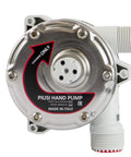 Front view of ArmorBlue Piusi Rotary Drum Pump for Diesel Exhaust Fluid (DEF), featuring 10 Gallons per 100 rotations, no power needed.