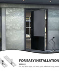 Heavy Duty 360 Degree Rotating Pivot Hinges 2 Pack Concealed Center Shaft Stainless Steel Swivel Hinge installed on modern door