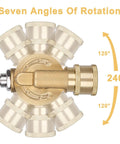Pivoting Coupler For Pressure Washer Gutter Cleaner 240 Degree Rotation Seven Angles One Quarter Inch Quick Connect