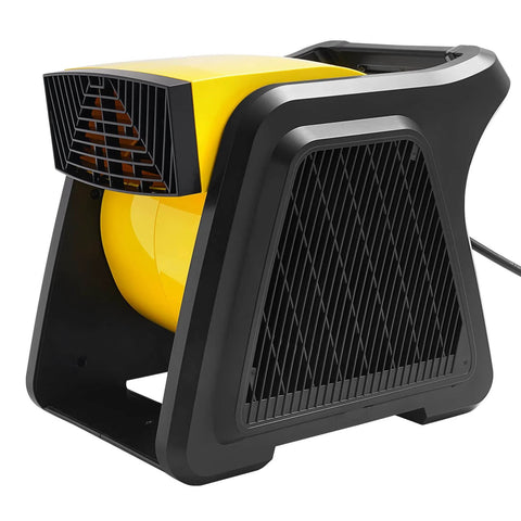 Side view of Pivoting Utility Fan 600 CFM High Velocity Floor Blower For Drying Cooling Ventilation And Exhaust With 300 Degree Pivot