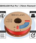 PLA Pro PLA Plus 1.75mm Filament Red 1kg Cardboard Spool High Strength Low Shrinkage Clog Free top view