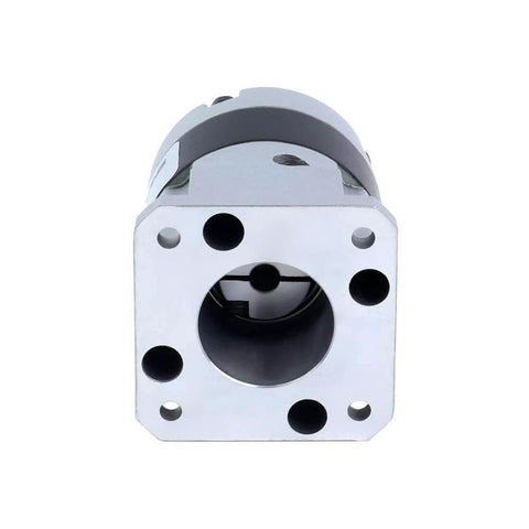 Front view of ✝️ Gearbox 5 mm Shaft Size 66 lb Load Capacity 1-Pack Mgl Series Planetary Gearbox, showing smooth gear housing and shaft opening.