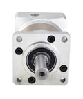 Front view of ✝️ Gearbox 8 mm Shaft Size 1-Pack Planetary Gearbox Gear Ratio for rotary equipment installation.