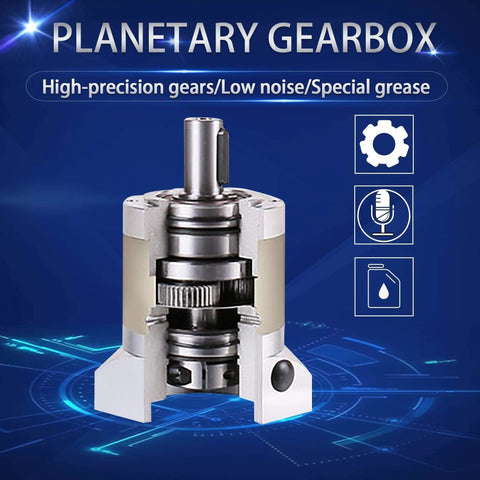 Nema23 Stepper Motor Planetary Gearbox 3:1 Ratio, metal gears, 60mm frame with 8mm shaft, for CNC, robotics, and automation