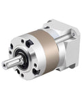 Planetary Gearbox Gear Ratio 10:1 Backlash 15 arc-min for Nema 17 Stepper Motor, aluminum housing, front view