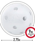 Plastic Baseballs - MLB - Includes 8 Balls for Batting Practice or Backyard Baseball Play - 70mm size with MLB logo