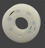 Plastic Bearing Glass Balls 1/2" x 1 1/8" x 5/16" inch Ball Bearings - VXB Ball Bearings