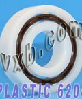 Plastic Bearing POM 6204 Glass Balls 20x47x14 - VXB Ball Bearings
