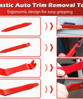 7 Piece Car Trim Removal Tool Kit With Non Scratch Plastic Pry Tools And Fastener Clip Pliers For Auto Interior Panel Detachment