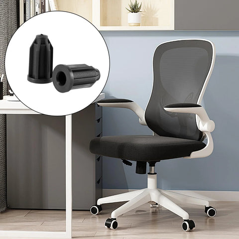 12 Pack Plastic Caster Socket Sleeves For Chair Wheels Round Inserts For One Inch Wheel Diameter And Seven Sixteenth Inch Inside Stem Durable Black Plastic Mounting Sockets With Easy Installation