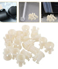 Plastic Caster Socket Sleeves Set Of 20 Universal Wheel Socket Inserts shown with chair leg and furniture fitting examples