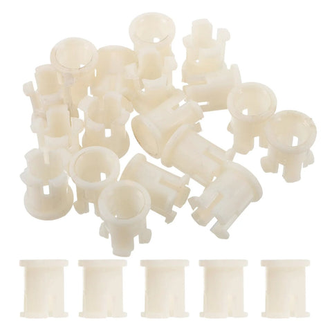 Plastic Caster Socket Sleeves Set Of 20 Universal Wheel Socket Inserts For Chair Legs And Furniture Feet, side view.