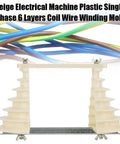 Beige Single Phase Coil Wire Winding Mold with 6 Layer Plastic Design for Electrical Machines and Motor Repair