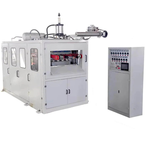 Heavy Duty Disposable Plastic Cup Making Machine With Fully Automatic Thermoforming System And In Mold Cutting