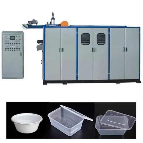 Automatic Plastic Cup Making Machine With PLC Touch Screen Control Thermoforming System for Bowls and Plates