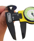 Plastic Dial Caliper 0 To 6 Inch Range With Inside Outside Depth And Step Readouts Lightweight Fiberglass Reinforced Body